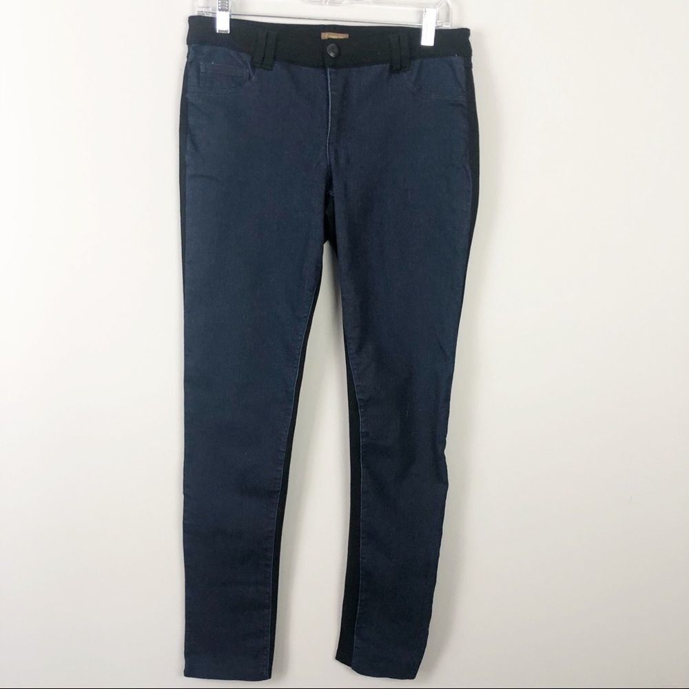 COPPER KEY | Two Tone Stretch Skinny Jeans Black & Blue Women’s Size Small
